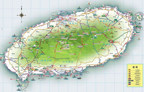 韩国济州岛地图（韩国济州岛景点图片）