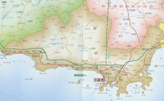 三亚旅游地图