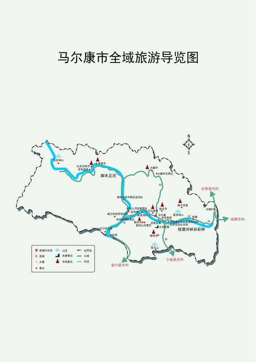 华山景区全景导览图