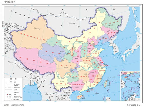 中国36个省份地图